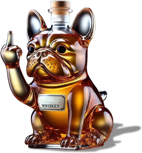 French bulldog whiskey - french,