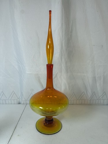 Vintage amberina art glass - amberina,